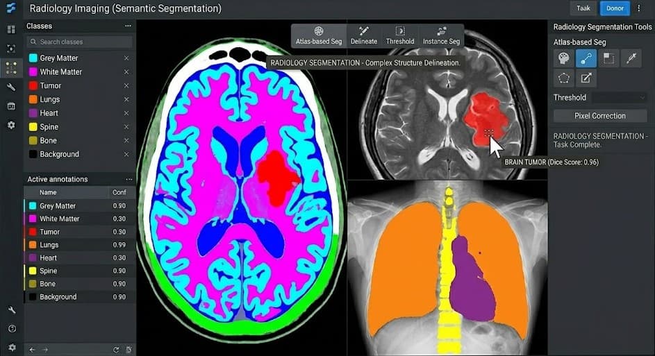 Medical imaging and clinical annotation for healthcare AI datasets